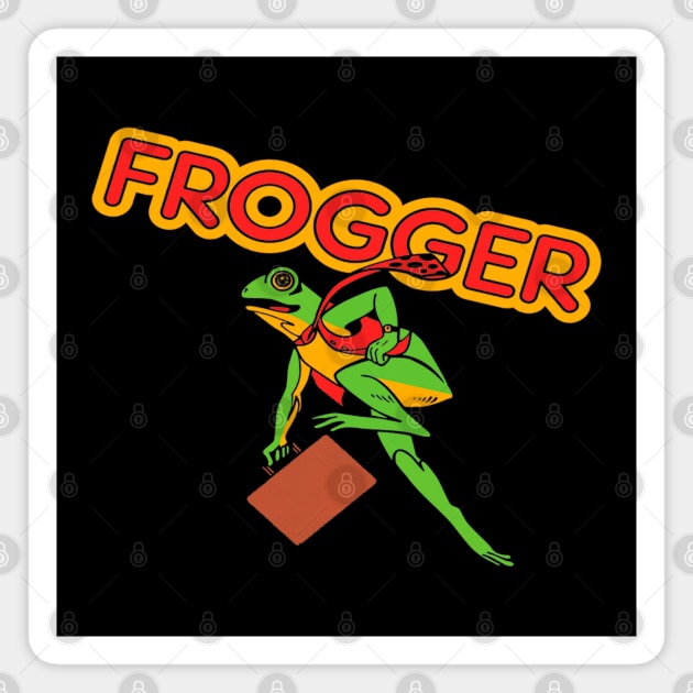 Mod.4 Arcade Frogger Video Game Magnet by parashop